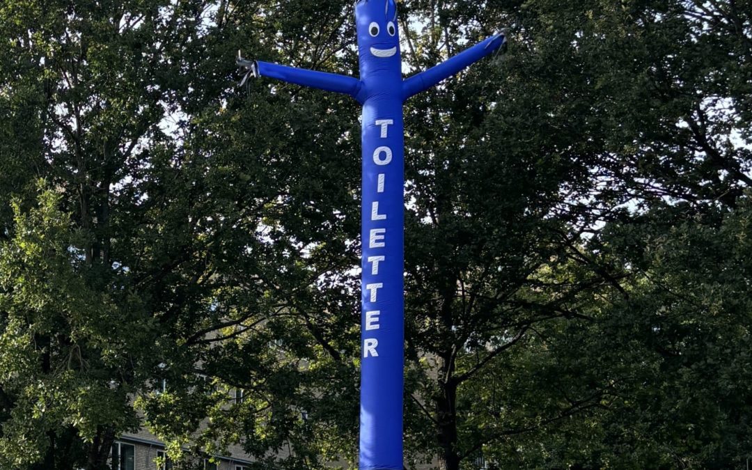 lej skydancer toiletskilt til dit event